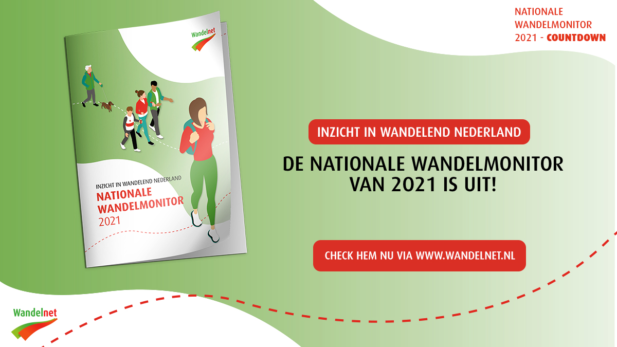 𝑫𝒆 𝑵𝒂𝒕𝒊𝒐𝒏𝒂𝒍𝒆 𝑾𝒂𝒏𝒅𝒆𝒍𝒎𝒐𝒏𝒊𝒕𝒐𝒓 𝒗𝒂𝒏 2021 𝒊𝒔 𝒖𝒊𝒕! 📊

Welke trends en ontwikkelingen zien we op het gebied van wandelen in Nederland? Ontdek het zelf en download de Nationale Wandelmonitor van 2021 via de link hieronder ⤵️  

wandelnet.nl/wandelmonitor-…
