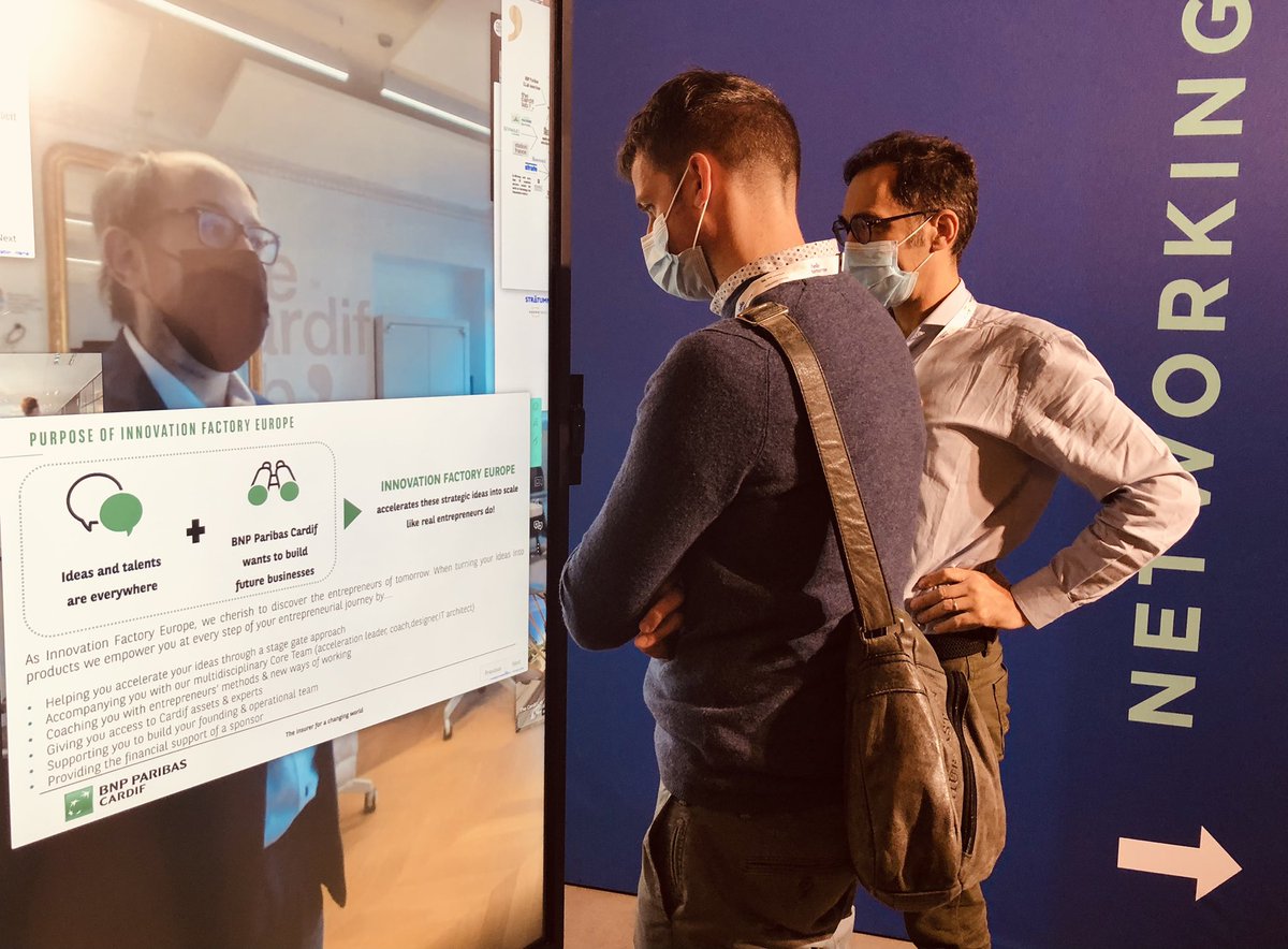 We are very happy to connect our worldwide experts to #htsummit thanks to the French start-up #LaVitre : this morning <a href="/NicoDulman/">Nicolas - ɐ ן,ǝuʌǝɹs 🙃</a> from our innovation factory at <a href="/BivwAkBNPP/">BivwAk! by BNP Paribas</a> and <a href="/helene_chabert/">helene chabert</a> from <a href="/bnpp_cardif/">BNP Paribas Cardif</a> and right now <a href="/ArnaudAuger/">Arnaud Auger</a> from <a href="/CLabAmericas/">BNP Paribas C.Lab Americas</a> in San Francisco!