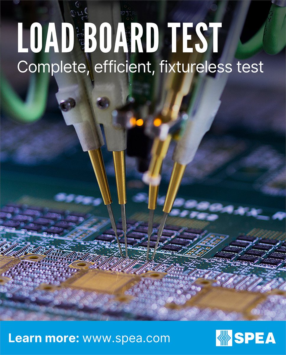 SPEA_Test's tweet image. SPEA flying probers are fixtureless, programmable systems, able to test #loadboards with up to 1200x668mm size (47.2×26.3”), and up to 20Kg weight.

Learn more: bit.ly/3ljWOjf

#IngegnoItalico 💡