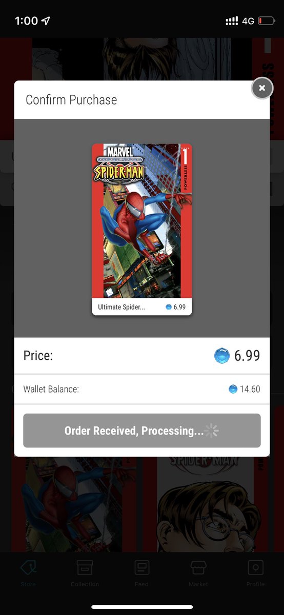 EDNCRY's tweet photo. アルティメットスパイダーマンゲット👍❗️
#veve #VeVecollectibles #marvel #SpiderMan https://t.co/JsRfiEFaOF