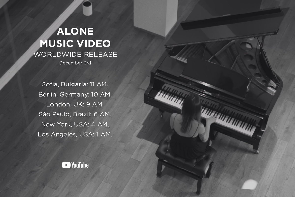 Join us tomorrow for the Premiere of Alone
youtu.be/PY_nqOIJYQs