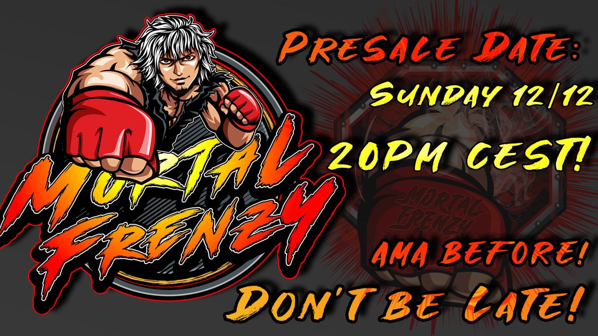 🔥🔥Presale is announced dear investors! dont be late!!👀 #mortalfrenzy