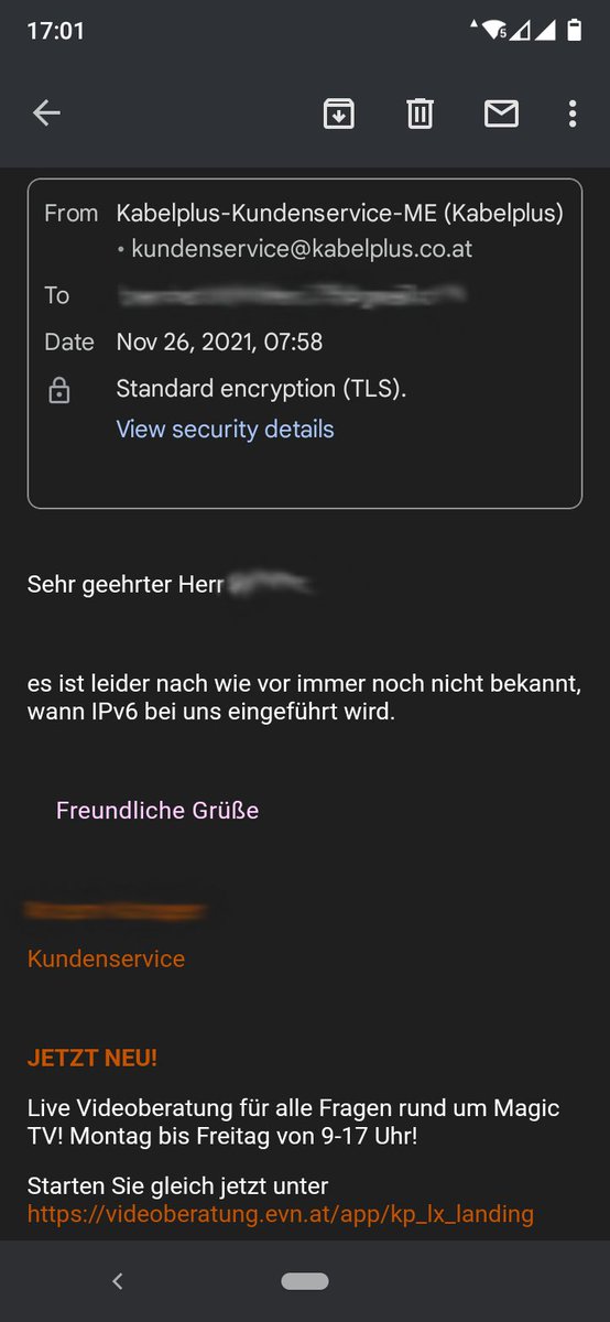blaubart6969's tweet photo. #kabelplus #IPv6 #2021 und bald #2022 https://t.co/zv4mbDr1lm