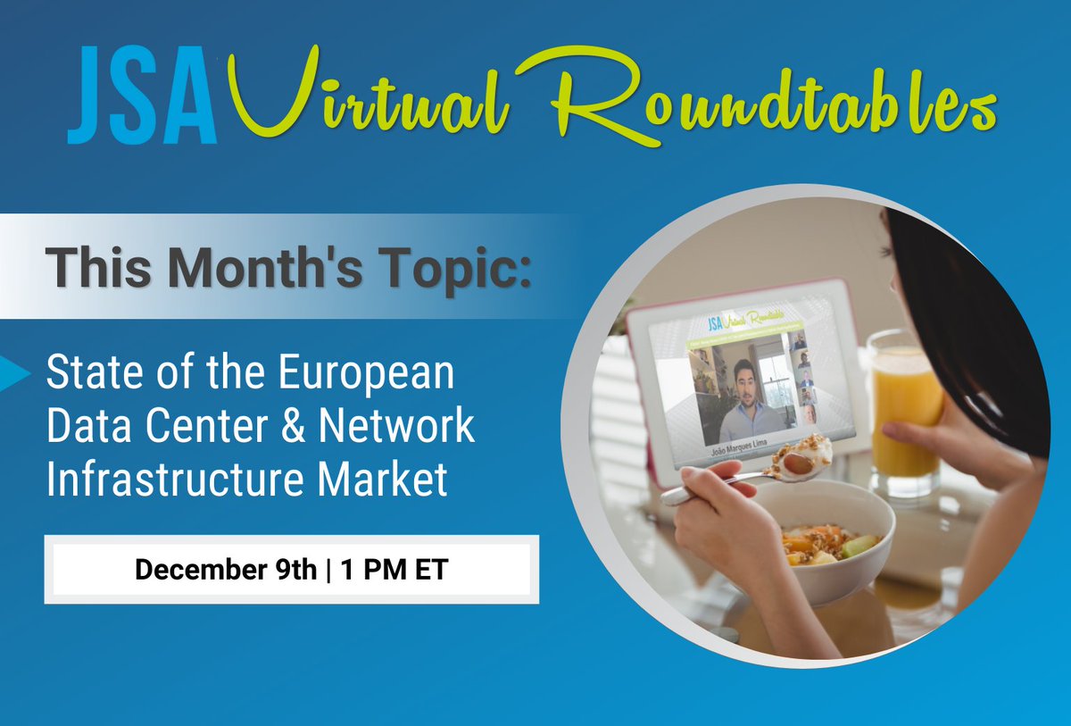 TelecomExchange's tweet image. Join us in NEXT WEEK 👉December 9th at 1 PM ET 👈 for our Virtual Roundtable on State of the European Data Center &amp;amp; Network Infrastructure Market. 

Register today! hubs.la/Q0106blW0
