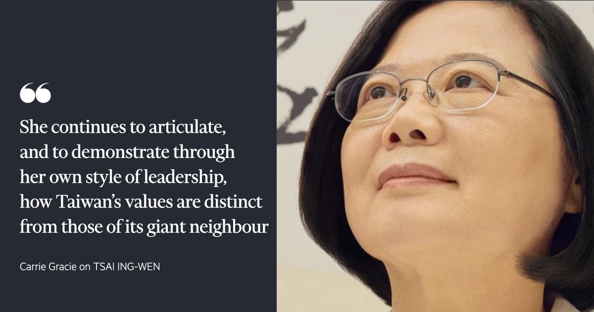 Unlike so many of the world’s political and business leaders who self-censor at the first hint of displeasure from Beijing, @iingwen does not buckle in the face of intimidation, says @TheCarrieGracie about Taiwan president Tsai Ing-Wen #FTWomen2021 ft.com/womenof2021