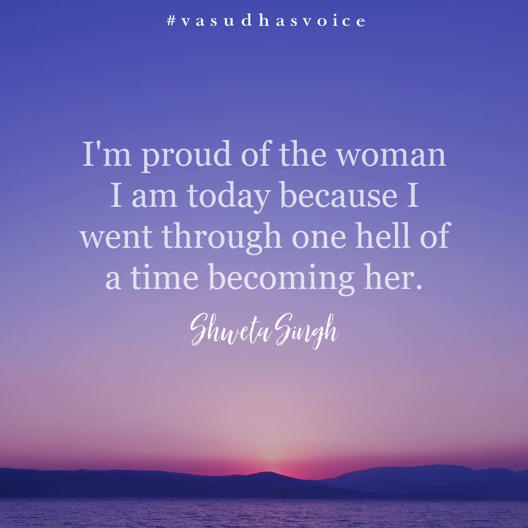 vasudhasvoice's tweet photo. I'm proud of the woman I am today because I went through one hell of a time to become her.  

Shweta Singh

💗

#whyshemustlead #authorsofinstagram #authorsofusa #amazonkindlebook #Author #Writer #StoryTeller #PublicSpeaking #Communications #EqualOpportunities #womendiversity https://t.co/BbVSoHNNFq