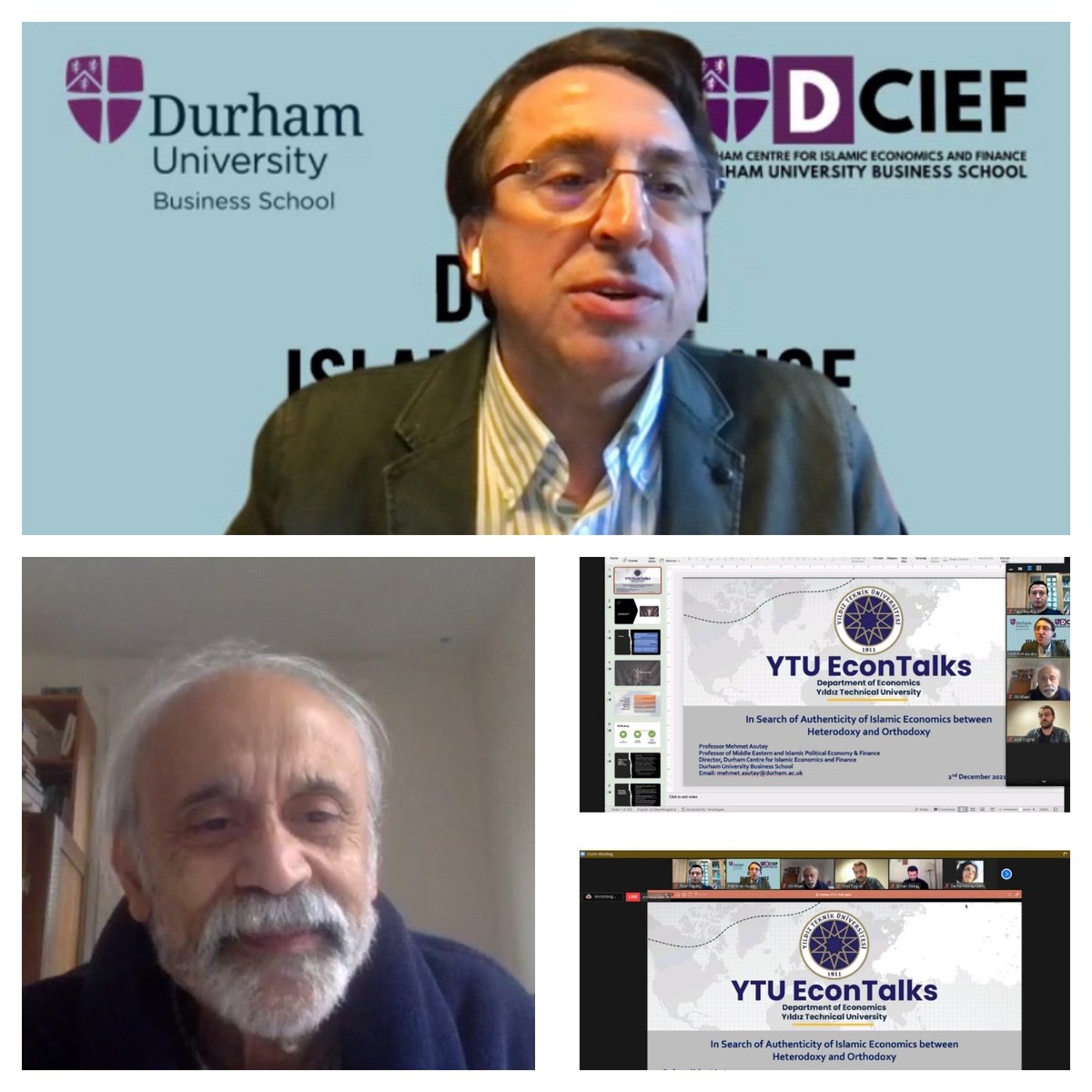 YTU EconTalks series continued with  Mehmet Asutay. Also we thank to M. Ali Khan and  Ersan Bocutoğlu for their contribution to session.
 #YTUEconTalks