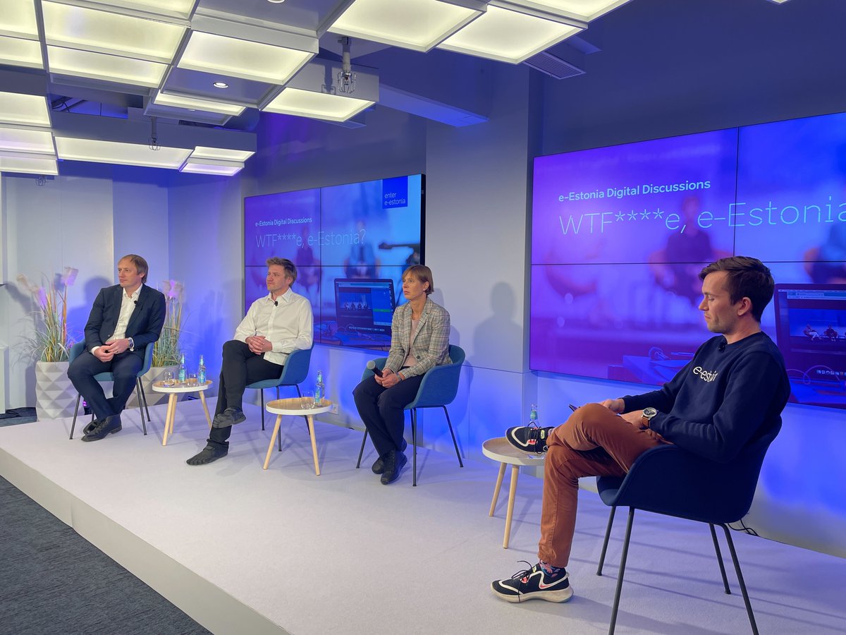 e_estonia's tweet image. Tap into the future of #eEstonia, envisioned by @KerstiKaljulaid @taavikotka and @MartenKaevats 

#eEstoniaDigitalDiscussions #egovernance #digitalnation
