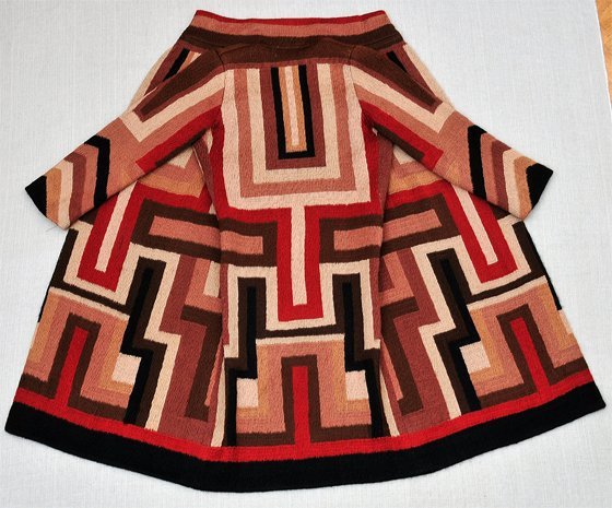 womensart1's tweet image. Artist and designer Sonia Delaunay, Coat made for Gloria Swanson, 1923-24 #WomensArt