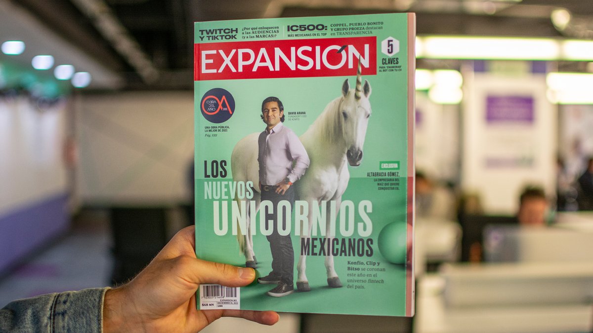 Gracias a @expansionmx por habernos considerado en su portada para la edición de #diciembre. Nos sentimos muy honrados de poder contar nuestra historia. 🚀🦄 #SomosUnikornio