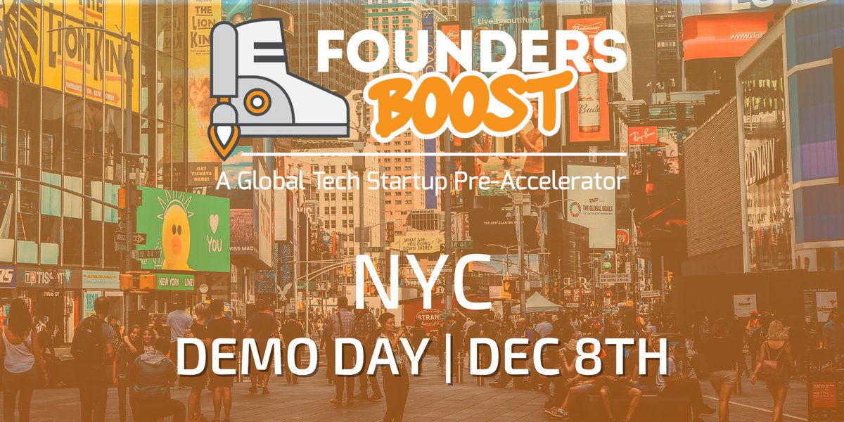 Meet the teams from @StartupBoostNYC next week on December 8th at their 2021 Fall Demo Day! 

Register at hubs.la/Q010511c0

#FoundersBoost
#PreAccelerator