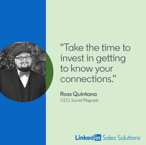 Ross_Quintana's tweet photo. Authentic relationships are not rushed or filled with sales pitches. I spoke with the @LinkedInSelling team to explain my approach to building these meaningful connections: https://t.co/adscSXNBgF
#Sales #AuthenticityinSales #Authenticity https://t.co/5psStGKY0E