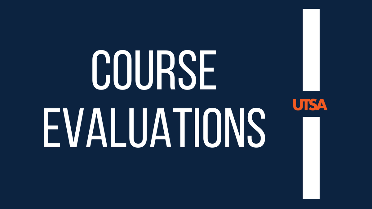 UTSA's tweet photo. Students, todayโs the last day to submit course evals. Take a few minutes to share feedback about your classes this semester. Find your eval links in your email, in ASAP and in Blackboard.
Learn more: https://t.co/MERv2iVaWh.
#UTSA #UTSASuccess @ProvostEspy https://t.co/mXsbyIcv9X