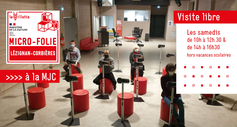 mjclezignan's tweet photo. Micro-Folie, musée numérique et réalité virtuelle ; visite libre les samedis en période scolaire, 10h/12h30 et 14h/16h30. Venez tester ! Pour tous les âges et tous les goûts https://t.co/DUr5Cictrh #museenumerique #art #microfolie @MicroFolie #lézignan #corbières #culture #sortie https://t.co/KFxUUuGL5Y