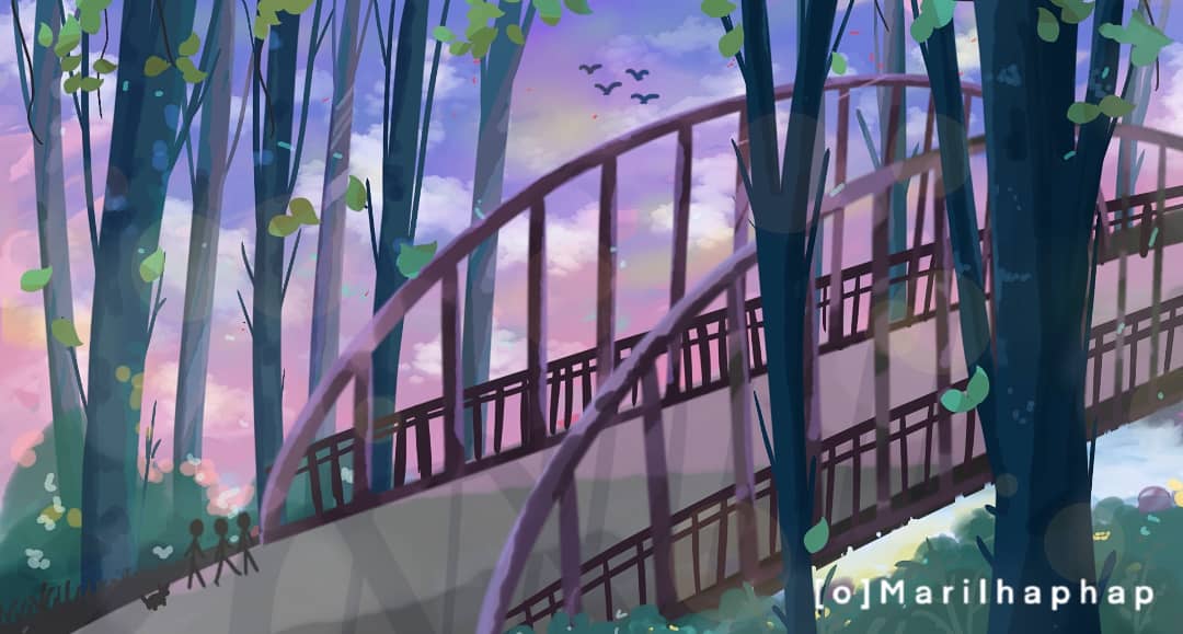 M4121L's tweet photo. My illustration while trying out some digital brushes made by my friend, also tried to change some of the atmosphere. #illustration #ArtistOnTwitter #animation #background #painting #digitalpainting https://t.co/SZJqUOc7X4
