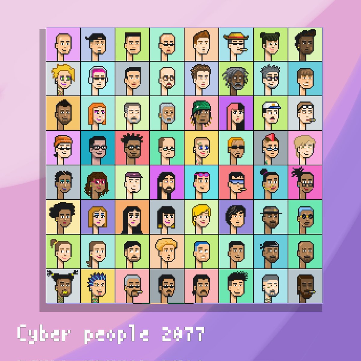 1000 pfp presentation yourself
 Made by hand one by one no copy no generated
 200 ordinary people👨‍🦰
 200 android people🤖
 200 mutan people🧟‍♂️
 200 cosplay people🦸‍♀️
 200 half god people🧖‍♂️
opensea.io/collection/cyb… 
#NFTs #NFT #NFTCommunity #nftart