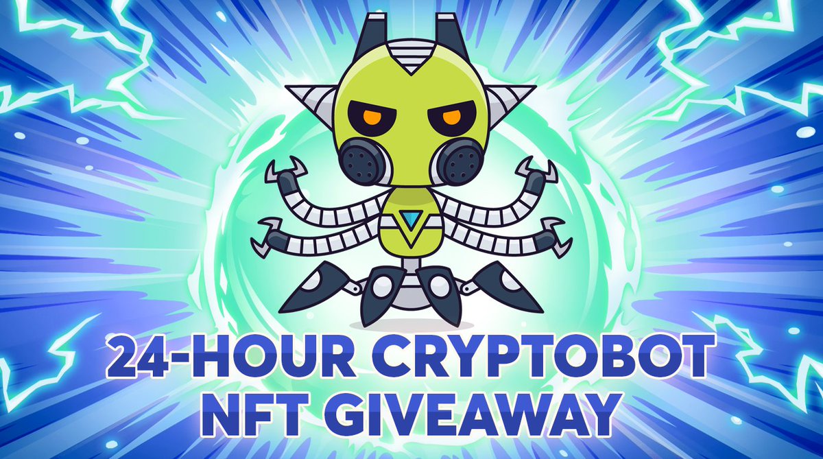 cryptobots_game's tweet image. 🎉 24-hour CryptoBot NFT Giveaway! 🎉

Join now for a chance to win this awesome fully-playable CryptoBot! 

🌟 Rules are simple:
- Like and RT this post
- Tag 4 NFT fiends in comments
- Join CryptoBots on Discord: discord.gg/nTJ8HcnTAt

⏲️ Finishes in 24 hours!

#NFTGiveaway