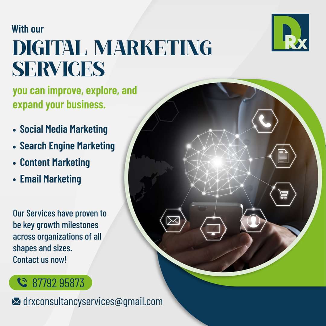 Get more visibility for your business with our digital marketing services. Whether you need content marketing,social media marketing, or SEO Marketing, we make it easy and affordable.Our Services have proven to be key growth milestones across organizations of all shapes