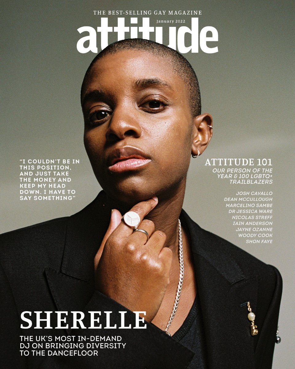 iamsherelle's tweet photo. I'm on the cover of @attitudemag ❤️🌈

Editor in Chief: @CliffJoannou
Interview: @tomstichbury
Photography: @vickygrout
Styling: Way Perry
Assistant Stylist: @AndrewBurling
MUA: Michelle leandra
Designers: @biancasaunders @alexandermcqueen @dolcegabbana
@martine_rose

💖✨ https://t.co/F99V1u5zkf