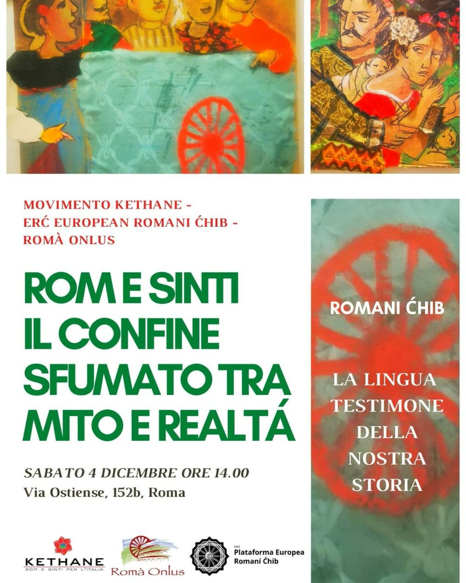 KethaneE's tweet photo. MOVIMENTO KETHANE -
ERĆ EUROPEAN ROMANI ĆHIB -
ROMÀ ONLUS

ROM E SINTI
IL CONFINE SFUMATO TRA MITO E REALTÀ
https://t.co/soie2PS7Y0 https://t.co/TlgAFXiTl5