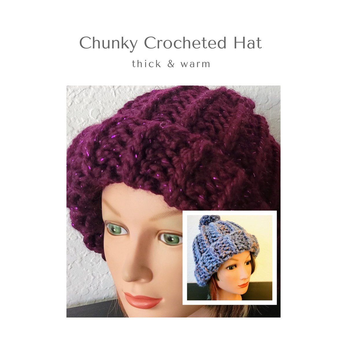 RaphaArtsDesign's tweet photo. Excited to share the latest addition to my #etsy shop: Extra Thick Chunky Crochet Hat https://t.co/ZJz2vID2Ye #bohohippie #chunkythick #warmcozy #hatbeanie #crochetcap #pompom #bulkysnowhat #winterfashion #knitlook https://t.co/7ODcUkpi4x