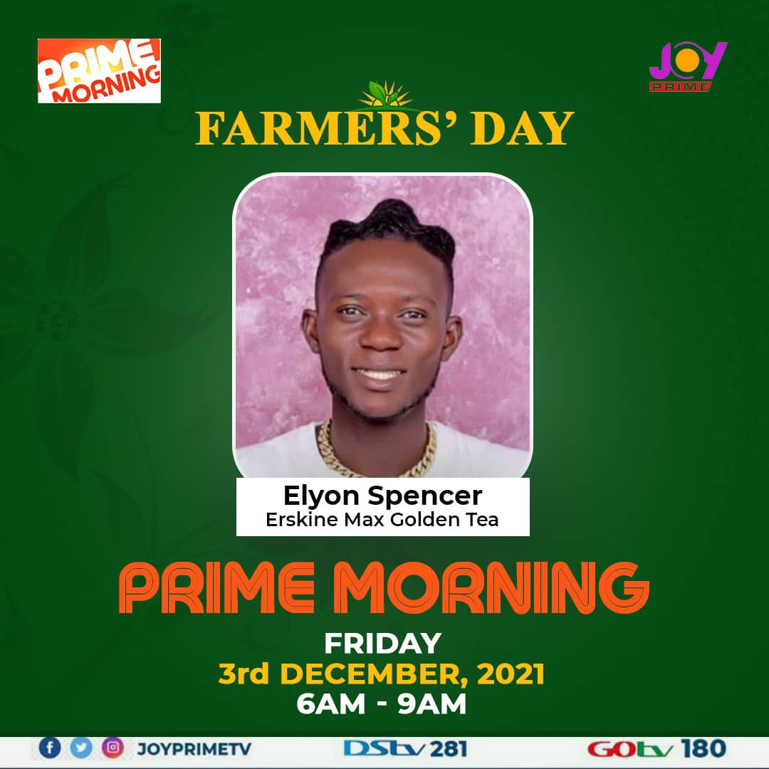 OfficialAllahni's tweet photo. Tomorrow @iAmDanielDadzie morning show is farmers day edition 
We going to motivate the youths to use our natural resources to create Job for their self
Am happy aside music I can use my hand to create something beneficial to the society
 @JoyPrimeTV @iAmDanielDadzie https://t.co/7LlxexaW8X