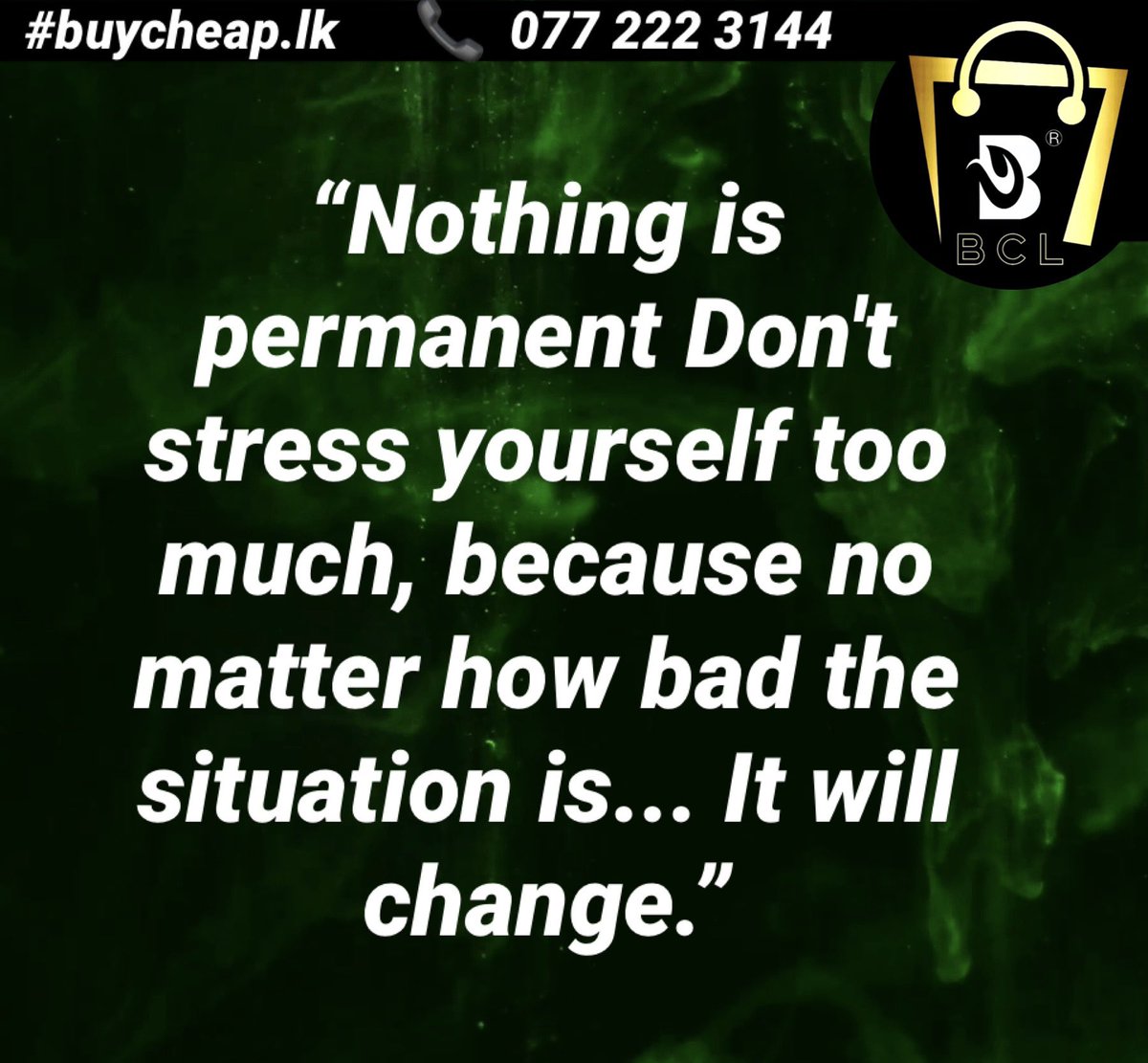 BuycheapLk's tweet photo. Quote of the day!

#stopnegativity #bepositivealways #bepositive #stopfear #staffdevelopment #staffappreciation #workenvironment #workexperience #workplace #workplacepolicies #training #development #stafftraining #marketing #marketingandadvertising #digitalmarketing https://t.co/Fl11aLncXE