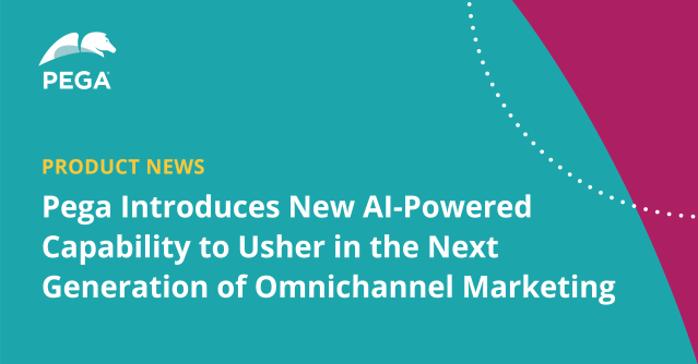 AEatPEGA's tweet photo. Introducing Next-Best-Action Customer Journeys, Pega's new AI-powered capability modernizing traditional customer journeys with intelligent decisioning and propensity modeling for optimal customer interactions. https://t.co/jPq0W90zH7 https://t.co/SHieCPyVit