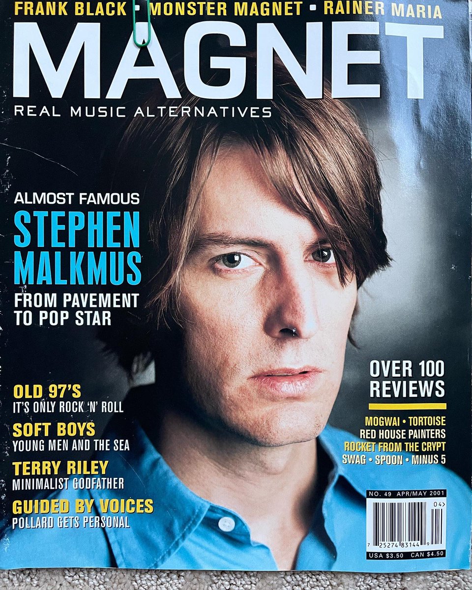 Old97s's tweet photo. #tbt April/May 2001 MAGNET magazine: “On the Record” A conversation with the Old 97’s #rhettmiller #philippeeples #murryhammond #kenbethea #magnetmagazine https://t.co/dBFeMSlp9H