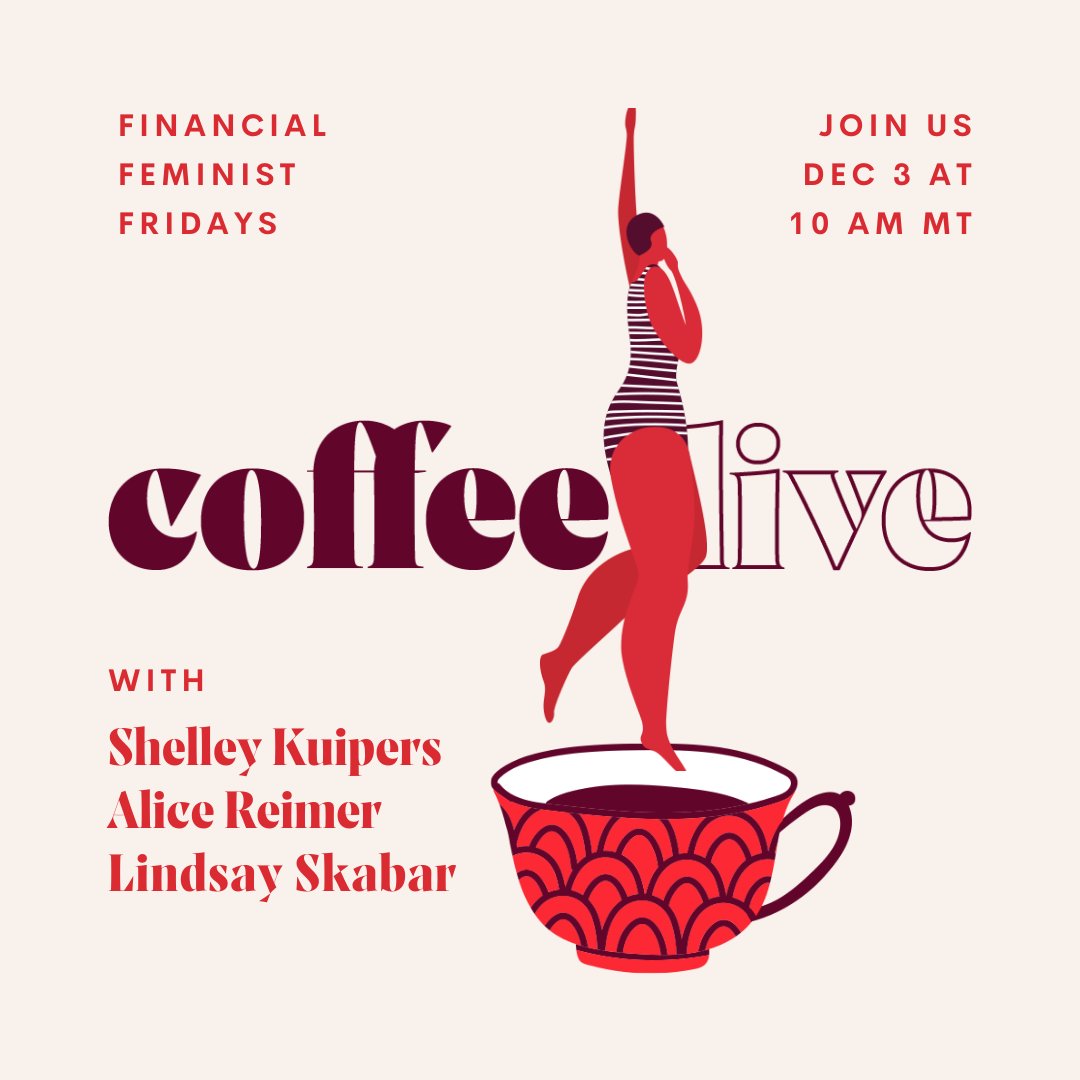 We're back tomorrow for another #financialfeministfriday coffee live on Instagram! This week's guest is Lindsay Skabar of <a href="/BodeCanada/">Bōde</a>. Don't miss this awesome chat! See you at 10am MT tomorrow. 
#financialfeminism #womensupportingwomen
