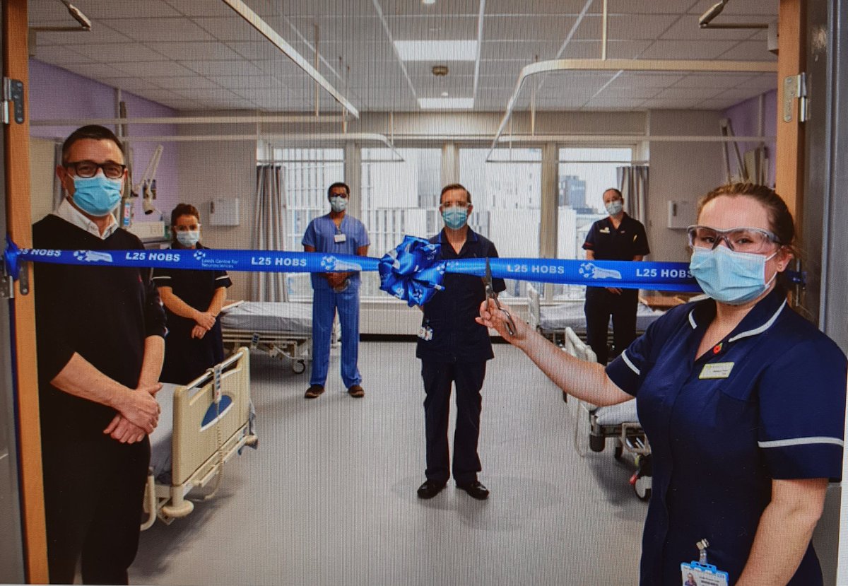 fiona13drummond's tweet photo. We are super excited to announce the opening of our neurosciences Higher Observation Unit (HOBs) on L25. Massive thanks to Rebecca Town for all her hard work setting this up and the L25 team! #NeuroHeroes @ShanazHussain15 @emma4861 @RD2641001331 @LindsayMutyava1 @gasmanlgi https://t.co/9G7Fbftdi3