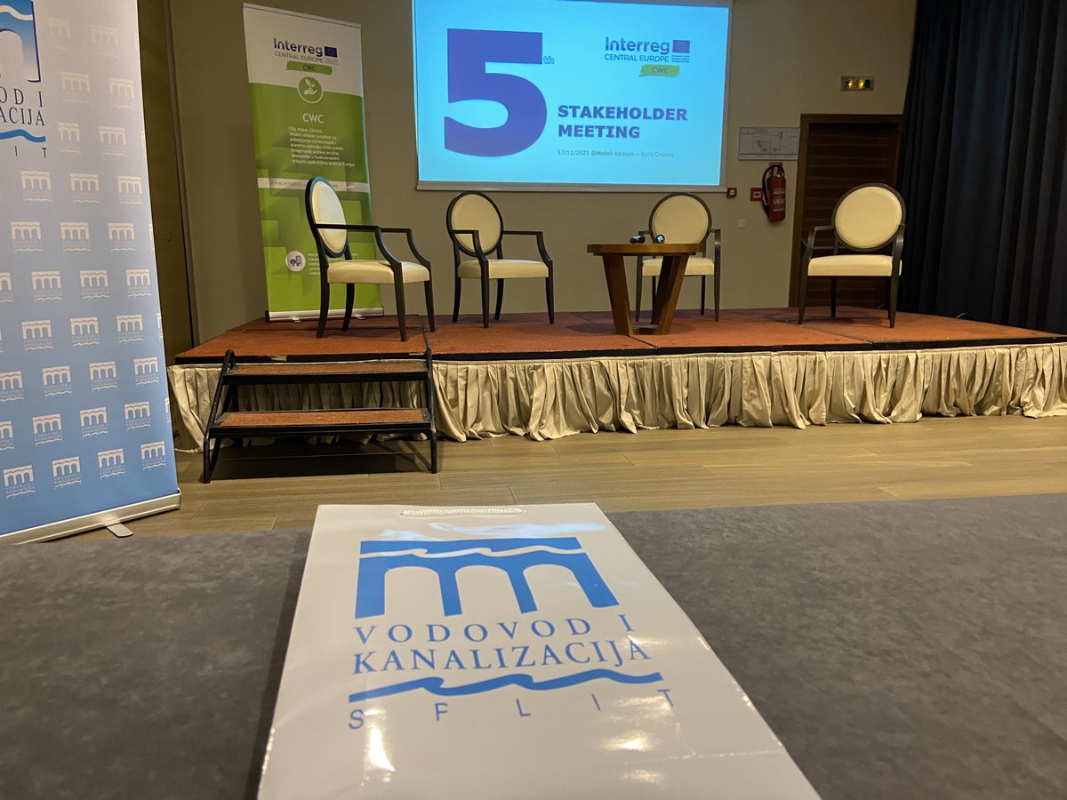 AdswimProject's tweet photo. Our Project #AdSWiM was presented by Split Water and Sewerage Ltd at the 5th Stakeholder Group meeting which gathered various key stakeholders of the project and of the external experts within the Project #CityWaterCircles INTERREG Central Europe 2014-2020 + #interreg  🇭🇷🇮🇹👏💪 https://t.co/1jaVq11MRr