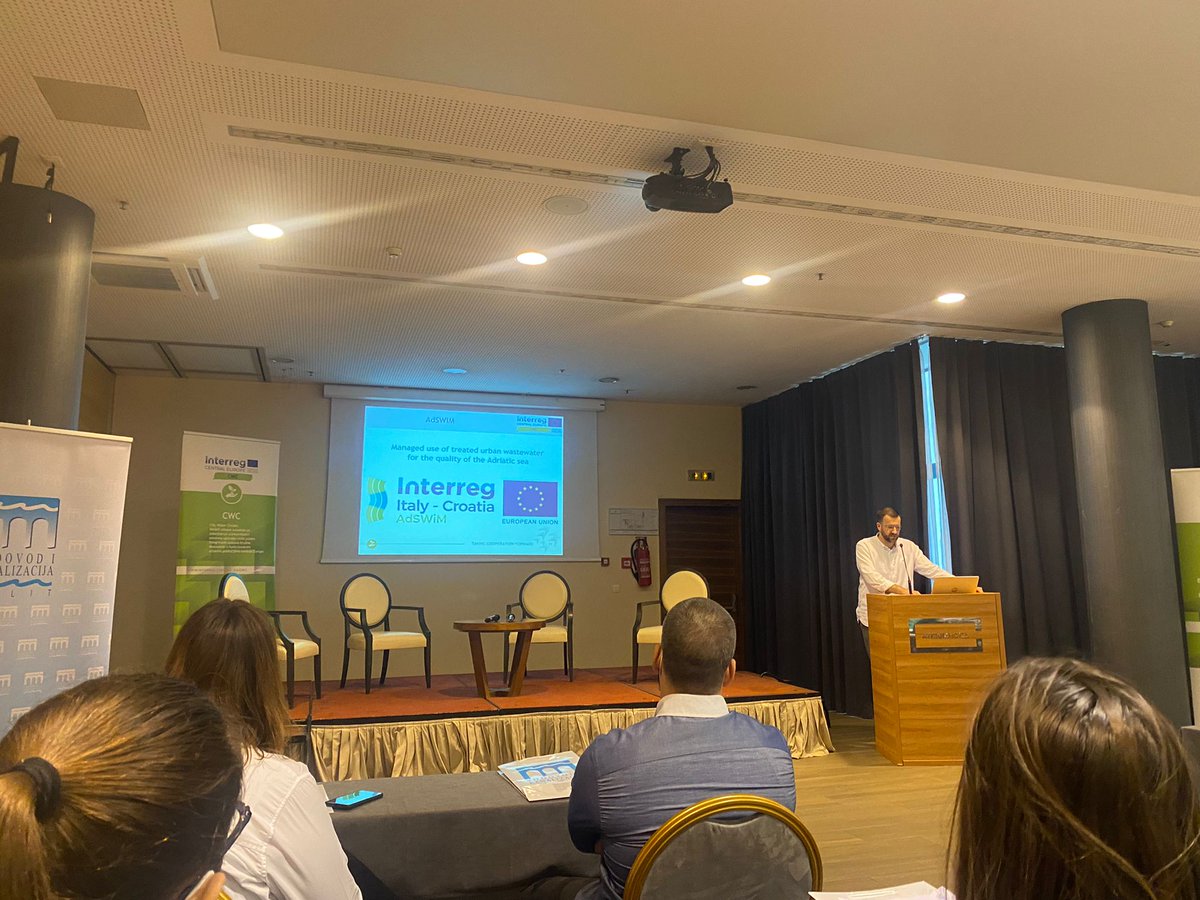 AdswimProject's tweet photo. Our Project #AdSWiM was presented by Split Water and Sewerage Ltd at the 5th Stakeholder Group meeting which gathered various key stakeholders of the project and of the external experts within the Project #CityWaterCircles INTERREG Central Europe 2014-2020 + #interreg  🇭🇷🇮🇹👏💪 https://t.co/1jaVq11MRr