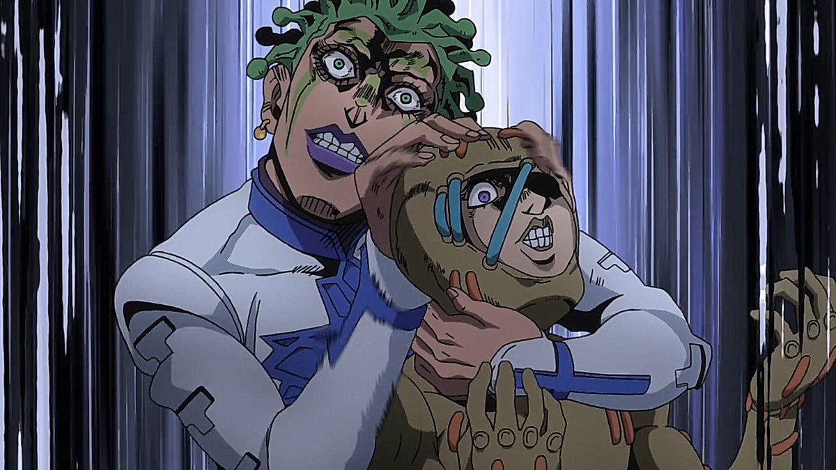 BangtaNomin's tweet photo. YOOOSHI YOSHI YOSHI YOSHI YOSHI

прикольно сравнивать stone ocean с другими сезонами аниме (по��ому что я не читала мангу🤡) https://t.co/vonctR3QKY