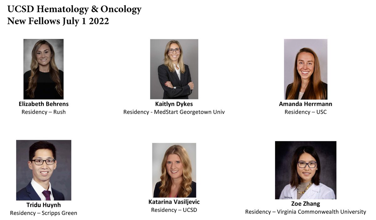 UCSD Hematology/Oncology Fellowship (@hemucsd) on Twitter photo We are excited to welcome our new class of #HemOnc #fellows for 2022! Welcome to the <a href="/HemUcsd/">UCSD Hematology/Oncology Fellowship</a> , <a href="/ucsdim/">UCSD Internal Medicine Residency</a>, and <a href="/UCSDHealth/">UC San Diego Health</a> family! #MatchDay We are excited to welcome our new class of #HemOnc #fellows for 2022! Welcome to the <a href="/HemUcsd/">UCSD Hematology/Oncology Fellowship</a> , <a href="/ucsdim/">UCSD Internal Medicine Residency</a>, and <a href="/UCSDHealth/">UC San Diego Health</a> family! #MatchDay