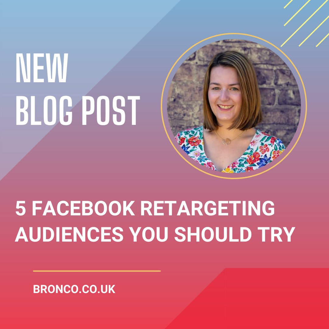 Do you always act on a first impression? 

The rule of 7 suggests that people need to see an ad 7 times before making a final decision!

Take a look at our blog post on the best retargeting audiences to hit all these customers:

bronco.co.uk/our-ideas/5-fa…

#facebookads #socialads