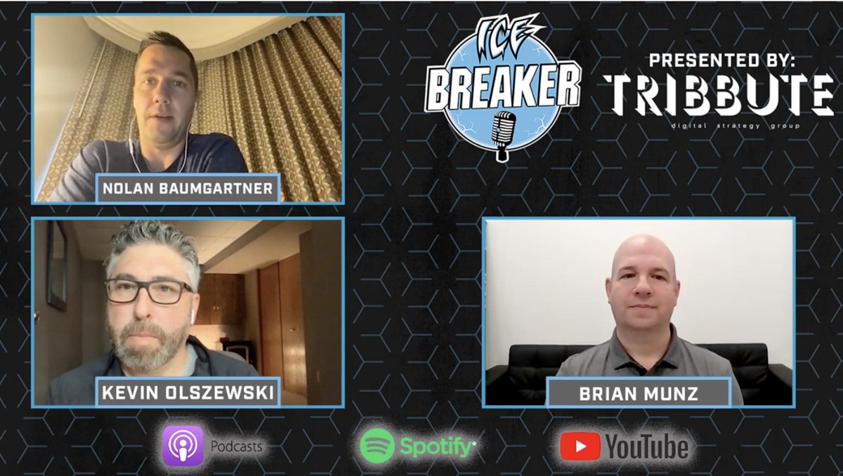 ICEBreakerShoww's tweet photo. SEASON 2 EPISODE 3 IS AVAILABLE NOW! 
@BrianMunz9 and @SportsKevinO are joined by WHL alumni Nolan Baumgartner! An episode you don't want to miss!

WATCH ➡️ https://t.co/8zBEXMULTX
Listen ➡️ https://t.co/00KbzIdw8J https://t.co/LxMdOgrR5g
