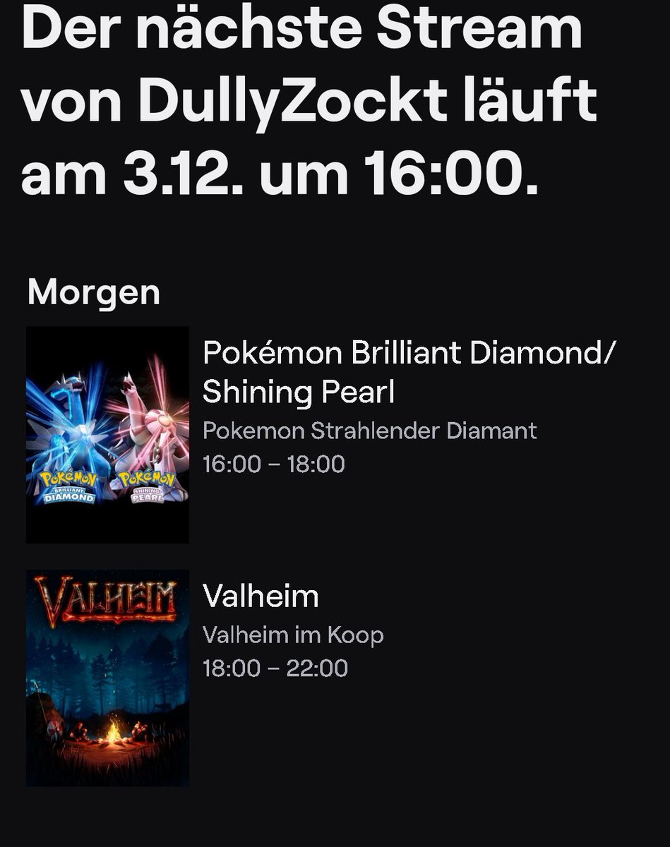 Hey du! Ja du! Morgen ab 16 Uhr auf twitch.tv/DullyZockt