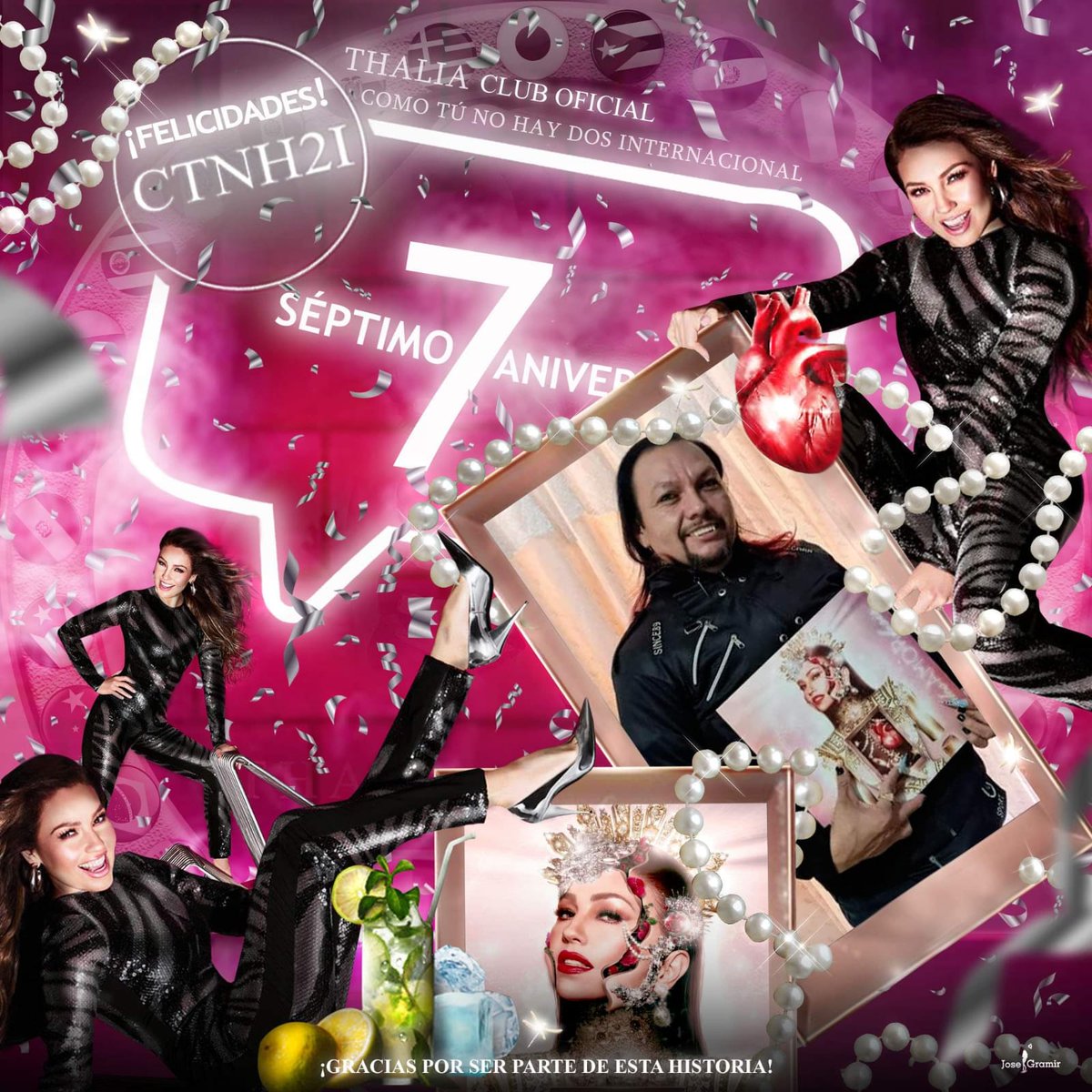 thalia_ctnh2cmx's tweet photo. 🎈🎉🥂 HOY El Fan Club #CTNH2I cumplimos nuestro 7 Aniversario. Gracias @thalia por ser nuestra inspiración. 

7 Años Contigo ❤️‍🔥🔥🌼🎧

Como Tu No Hay 2 ➡️ https://t.co/RACiFr00hZ 

#Thalia @thalia_fcctnh2 @sonymusic #7Aniversario #SiempreContigo https://t.co/3wx2yr33n6