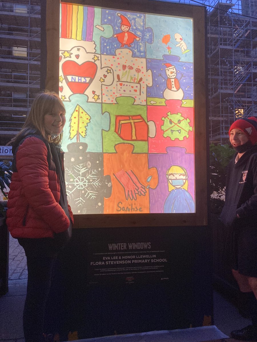 katiellewellin's tweet photo. @CreateLearnEdin @edxmas fabulous to see #winterwindows in reality and attend an event @Edinburgh_CC chambers to see all the wonderful windows. Love the creative way these young people followed the theme of #kindnessandconnection https://t.co/dDdvhaI0Oa