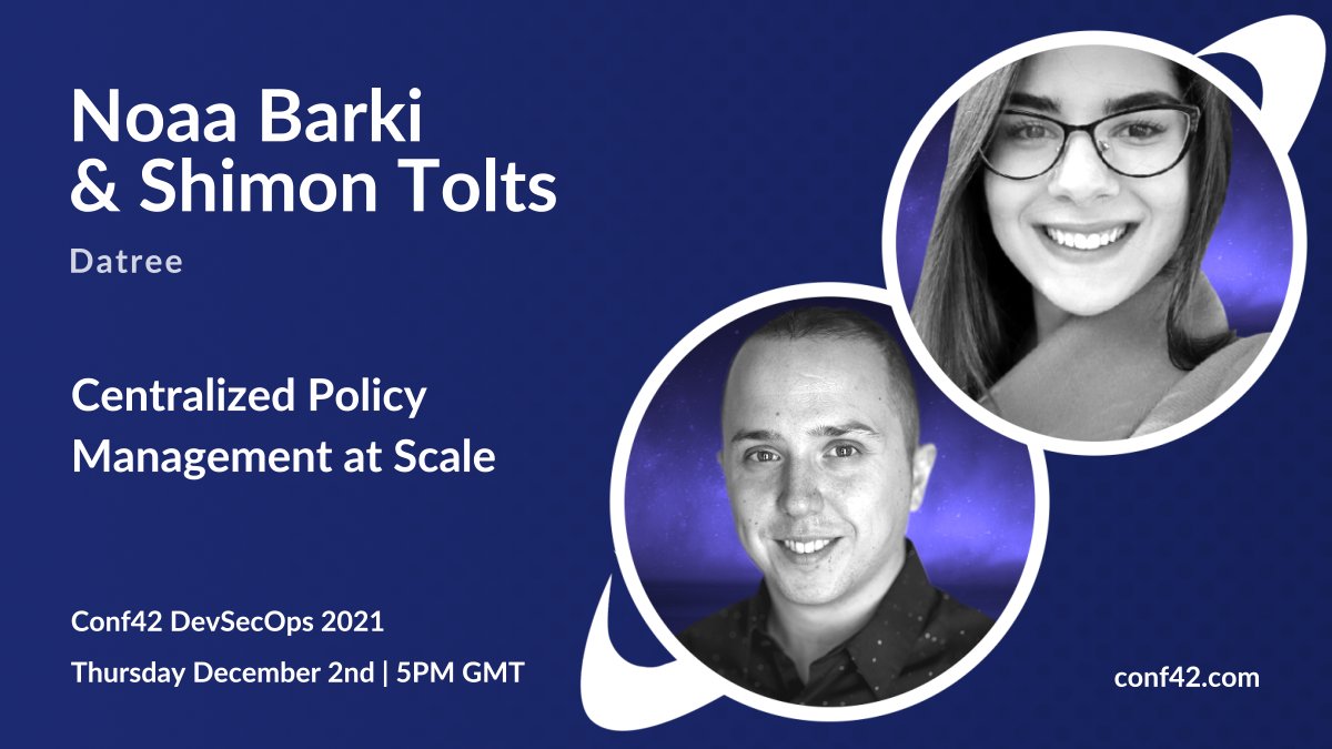 Live soon! <a href="/shimontolts/">Shimon Tolts</a> &amp; @barkinoaa of <a href="/datreeio/">datree.io</a> on centralized policy management at scale at the excellent <a href="/conf42/">la rose blanche</a> #devsecops.
Your DevSecOps starts with #gitops and your IaC policies.
Don't miss it.
conf42.com/hydi