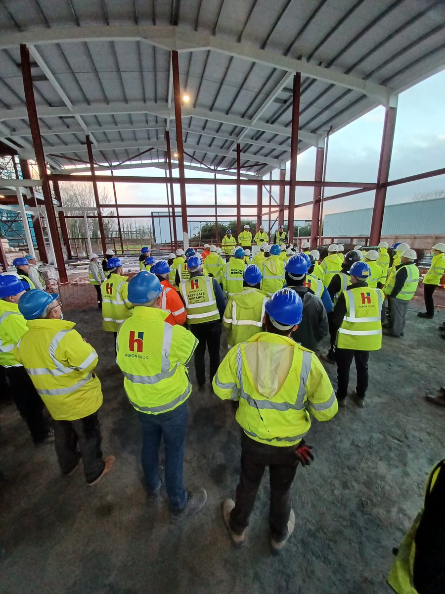 HeronBros's tweet photo. Yesterday, @AlmacGroup and Heron Bros. collaborating on a Pre-Christmas Safety Stand down to show our management committment to the Health and Safety of all our workers. Topics discussed were Mental Health, Working at Height, Dust & Fumes and Noise at Work.
#ProjectSafety https://t.co/aHFsje6vU5