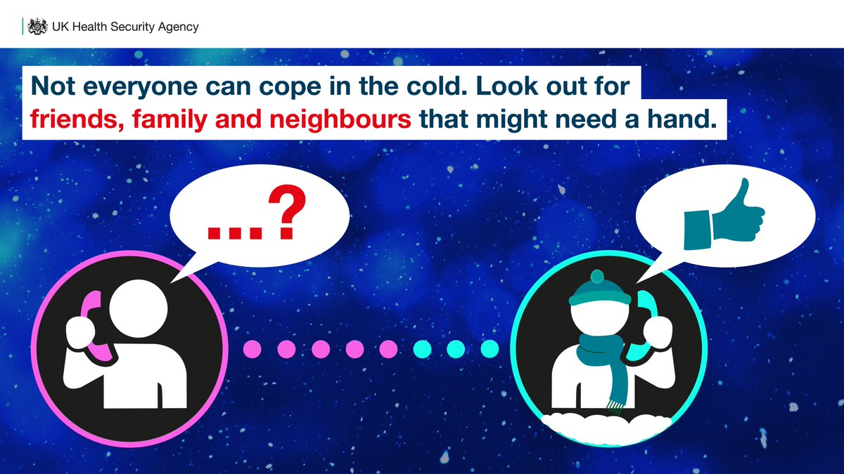 ❄️With cold weather alerts being issued in parts of the UK, not everyone can cope with lower temperatures. 

Look out for those most at risk from the effects of cold weather.❄️