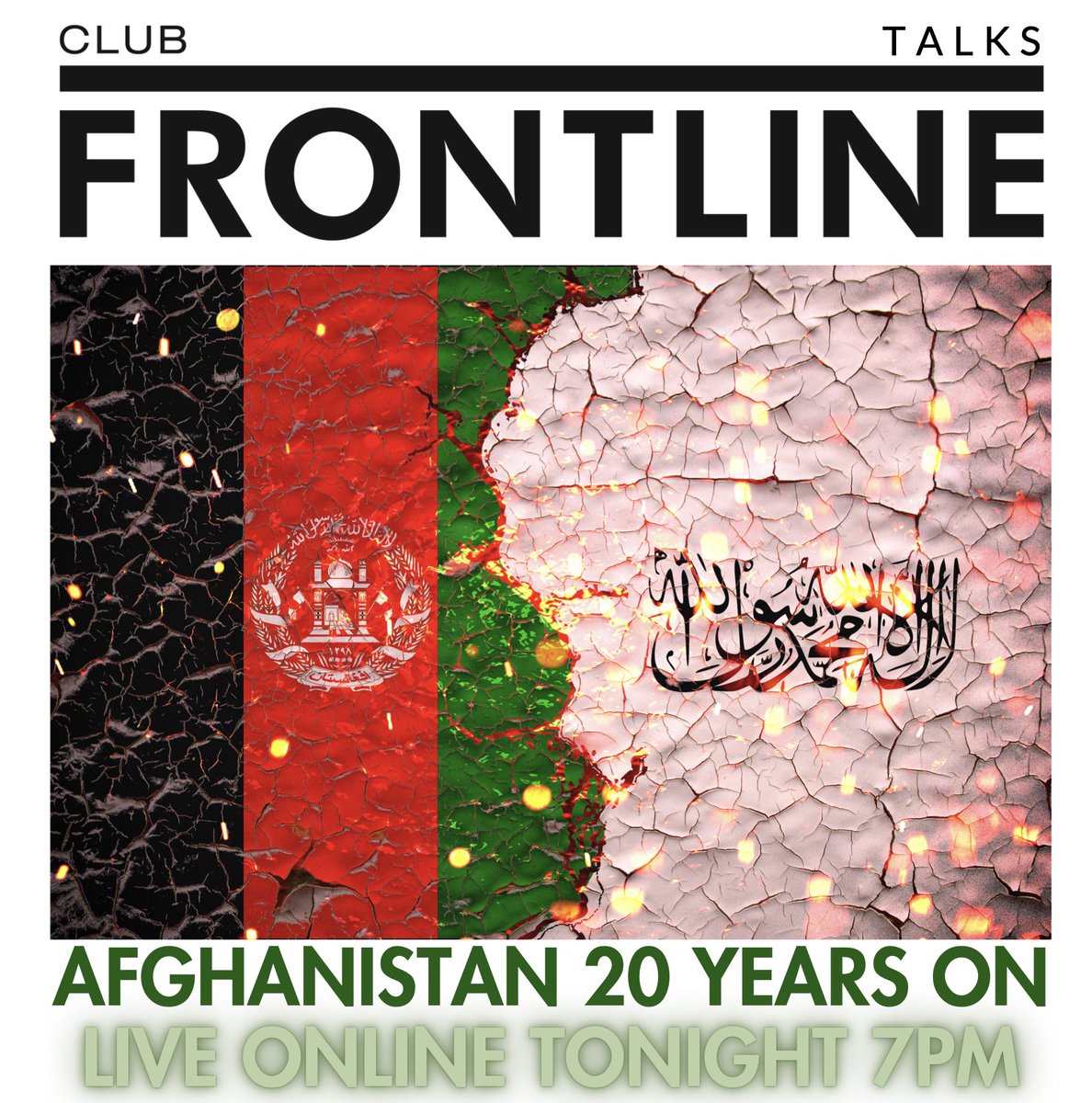 frontlineclub's tweet photo. TONIGHT 7pm @frontlineclub will be hosting an ONLINE ONLY #paneldisussion #Afghanistan: 20yrs On @lynnekodonnell joined by @OmarSadr, @imwrahmani, @N_Nadery, @Charlie533080, @CChristineFair, @tamimasey, @calxandr & @ShaharzadAkbar
register free https://t.co/JfrczAEf4s https://t.co/1fHpavxubi