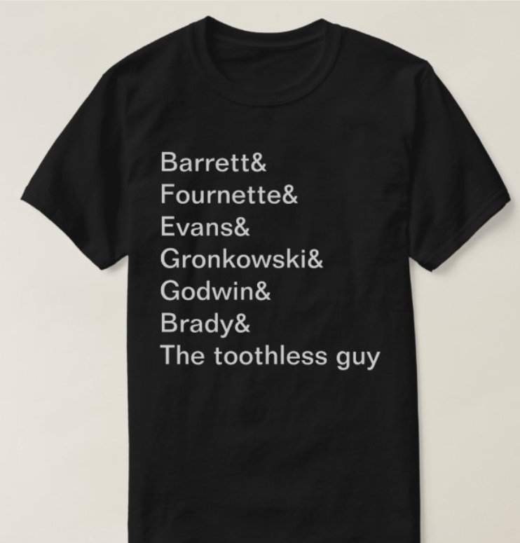 KnuckDraggers's tweet photo. @Buccaneers Making a custom shirt. Did I get the names correct? @VitaVea 😅 https://t.co/9z95eT10p5