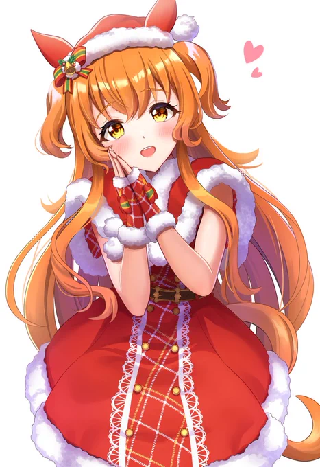 マヤ、今年はサンタだけど、トレーナーちゃんからのプレゼントやっぱり欲しいな...♡
#ウマ娘 
#マヤノトップガン 