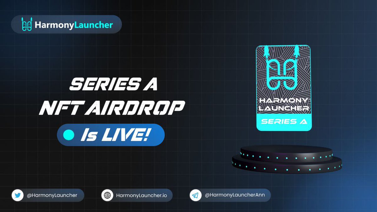 CryptoTownEU's tweet image. 🚀 Airdrop: Harmony Launcher
💰 Value: 100 NFTs
👥 Referral: 10 NFTs
📗 Investors: Maven Capital , X21, Basics 
📅 End Date: 7th December 2021
🏦 Distribution Date: After listing 60 days.

Go to the Airdrop page
wn.nr/GB7zZY

#Airdrop #Crypto #Airdrops #giveaway