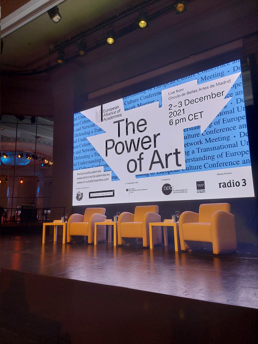 I am happy and honoured to take part as a speaker in the program THE POWER OF ART, fighting for artistic freedom in Europe and beyond. Topics: digitalisation, institutions in political crisis #udk #AllianceOfAcademies #circulodebellasartes