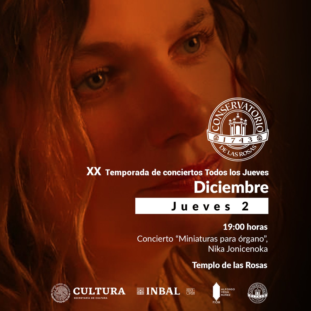 elconser's tweet photo. ¡No te lo puedes perder! 
En coordinación con el Festival Internacional de Órgano "Alfonso Vega Núñez"
Hoy, gran concierto 19:00hrs
Templo de las Rosas | Entrada libre con aforo reducido
#elconser
#NoMusicNoLife https://t.co/diOAzdFA2m
