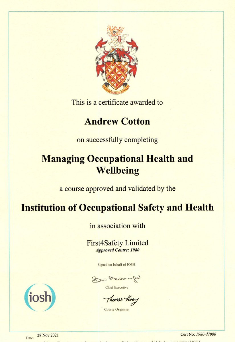 TAOProductions's tweet photo. Good course for looking at crew wellbeing https://t.co/cpaoocIM3C